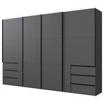 Schwebetürenschrank Level36 236 cm Typ A Graphit - Breite: 350 cm - Ohne Spiegeltür/-en