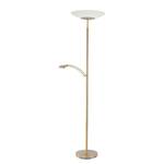 Staande lamp Alfred opaalglas - 2 lichtbronnen - Messing