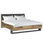 Bedframe Relgad eikenhouten look/grijs