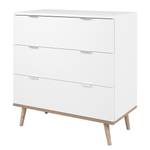 Cassettiera Gealla Bianco / Effetto rovere Sonoma - Larghezza: 80 cm