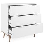 Cassettiera Gealla Bianco / Effetto rovere Sonoma - Larghezza: 80 cm