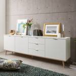 Madia Gealla 200 cm Bianco / Effetto rovere Sonoma