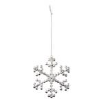 Schneeflocke HANG ON Glas / Eisen - Silber