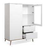 Highboard Gealla wit/Sonoma eikenhouten look