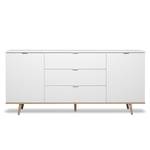 Sideboard Gealla 180 cm Weiß / Eiche Sonoma Dekor