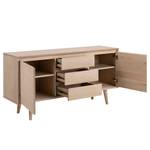 Sideboard Nelanas Echtholzfurnier - Eiche Hell