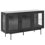 Sideboard Sitahna Esche Schwarz Dekor / Schwarz