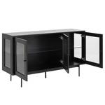 Sideboard Sitahna Esche Schwarz Dekor / Schwarz