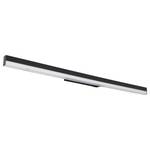 LED-Wandleuchte Sallo Acryl / Aluminium - 1-flammig - Schwarz - Breite: 80 cm