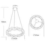 LED-Pendelleuchte Karilion Eisen / Acrylglas - 1-flammig - Durchmesser: 37 cm