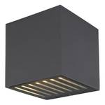 LED-Wandleuchte Illi Typ A Klarglas / Aluminium - 1-flammig - Schwarz