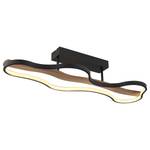 LED-Deckenleuchte Bezzy Aluminium / Eiche massiv - 1-flammig - Breite: 29 cm