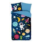 Kinderbettwäsche Planets Microfaser - Multicolor - 140 x 200/220 cm + Kissen 70 x 60 cm