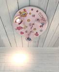 Lampada da soffitto Princess Materiale plastico - Rosa - 3 punti luce