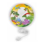 Wandlamp Dinos Round kunststof - mintgroen - 1 lichtbron