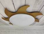 Lampada da soffitto Sole Materiale plastico - Oro - 1 punto luce