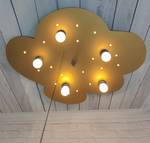 Deckenleuchte Wolke Kunststoff - Gold - 5-flammig