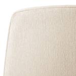 Poltrona GARBO con base a stella Tessuto Saia: beige - Cromo lucido