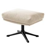 Pouf GARBO con base a stella Tessuto Saia: beige - Nero