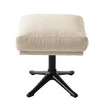 Pouf GARBO con base a stella Tessuto Saia: beige - Nero