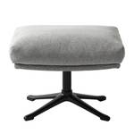 Pouf GARBO con base a stella Tessuto Saia: grigio chiaro - Nero