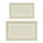 Badematte Maui 2er-Set Kombination A recyceltes Polyester - Beige