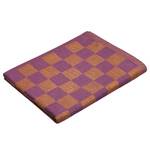 Set di 3 canovacci CHECKER STYLE Cotone - Viola