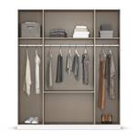 Drehtürenschrank Mainz Graumetallic - Breite: 181 cm - Mit Spiegeltür/-en