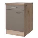 Unterschrank Cresta mit Metallgriff Grau - Breite: 60 cm