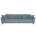 Bigsofa Morranos Chenille Kamika: Blau - 4 Kissen