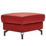 Gestoffeerde hocker Cartillon Leer Mabel: Rood