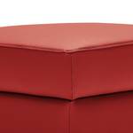 Gestoffeerde hocker Cartillon Leer Mabel: Rood