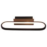 LED-Wandleuchte Gianni Typ B Noir - Métal - Matière plastique - 40 x 8 x 15 cm