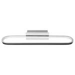 LED-Wandleuchte Gianni Typ A Silikon / Eisen - 1-flammig - Silber