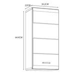 Armoire murale Touita Blanc brillant / Blanc mat