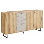 Sideboard Cappya Eiche Evoke Dekor / Hellgrau