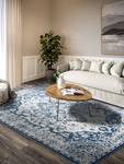 Teppich Gabrielle Polypropylen - Creme / Blau - 160 x 235 cm