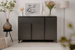 Sideboard Balgan 133 cm Anthrazit / Schiefer Dekor