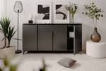 Sideboard Balgan 177 cm Anthrazit / Schiefer Dekor