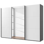 Schwebetürenschrank Level36 216 cm Typ B Weiß / Graphit - Breite: 300 cm - Mit Spiegeltür/-en