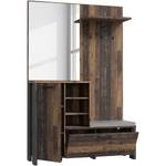 Compacte garderobe Ravenswood Bruin - Plaatmateriaal - 132 x 201 x 42 cm