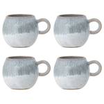 Tasse Paula mit Henkel Typ E 4er-Set Steingut - Braun