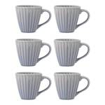 Tasse Latina 6er-Set Steingut - Hellblau