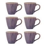 Tasse Latina 6er-Set Steingut - Flieder