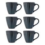 Tasse Latina 6er-Set Steingut - Blau