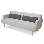 3-Sitzer Sofa Spineda Grau - Massivholz - Textil - 214 x 83 x 86 cm