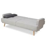 3-Sitzer Sofa Spineda Grau - Massivholz - Textil - 214 x 83 x 86 cm