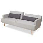 3-Sitzer Sofa Spineda Grau - Massivholz - Textil - 214 x 83 x 86 cm