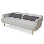 3-Sitzer Sofa Spineda Grau - Massivholz - Textil - 214 x 83 x 86 cm