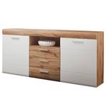 Dressoir Loctuga mat wit/antiek eikenhouten look